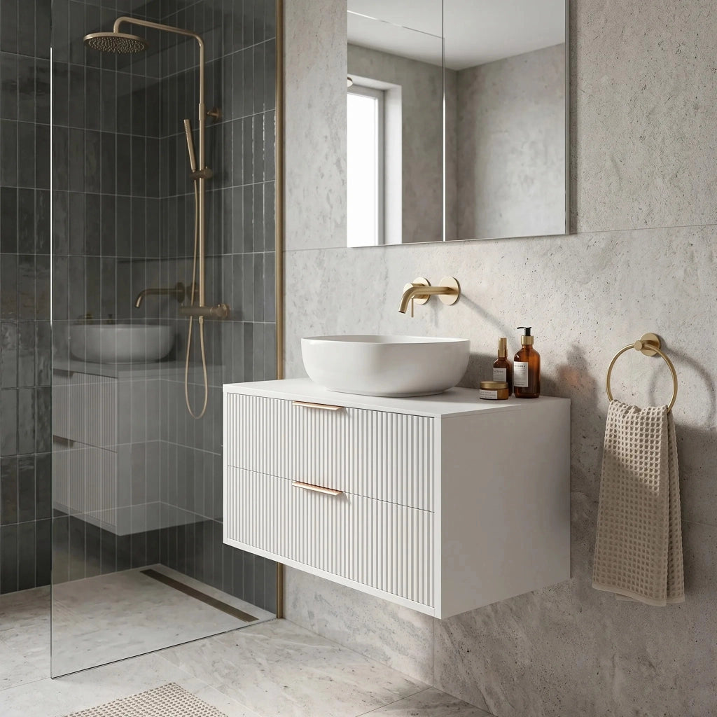 Mobile Bagno Sotto Lavabo Rea Mono 80cm White