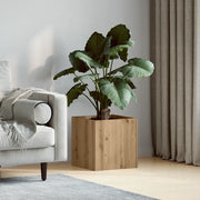 Fioriera Rovere Artigianale 40x40x40 cm in Legno Multistrato