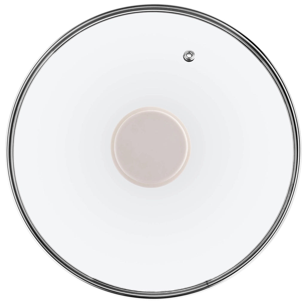 Coperchio in vetro KADAX da 24 cm, universale, resistente al calore, per pentole e padelle.