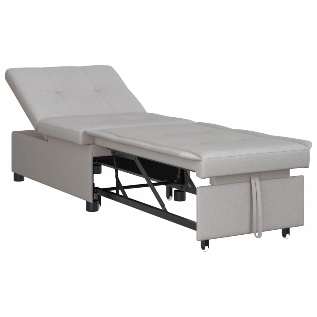 Divano Letto Estraibile Grigio 194 x 50 x 82 cm Tessuto 42008591