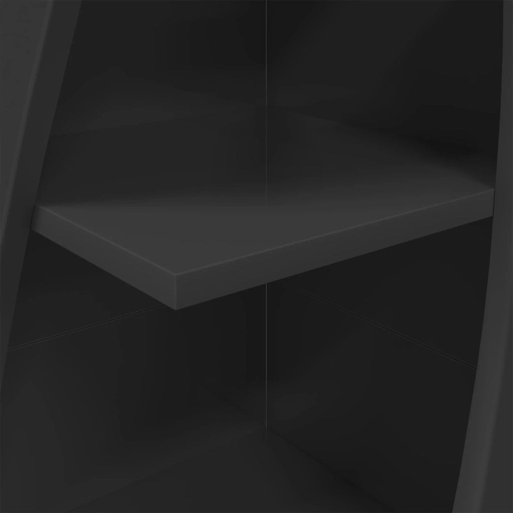 Mobile angolare 32x32x140cm Legno ingegnerizzato Nero 889876