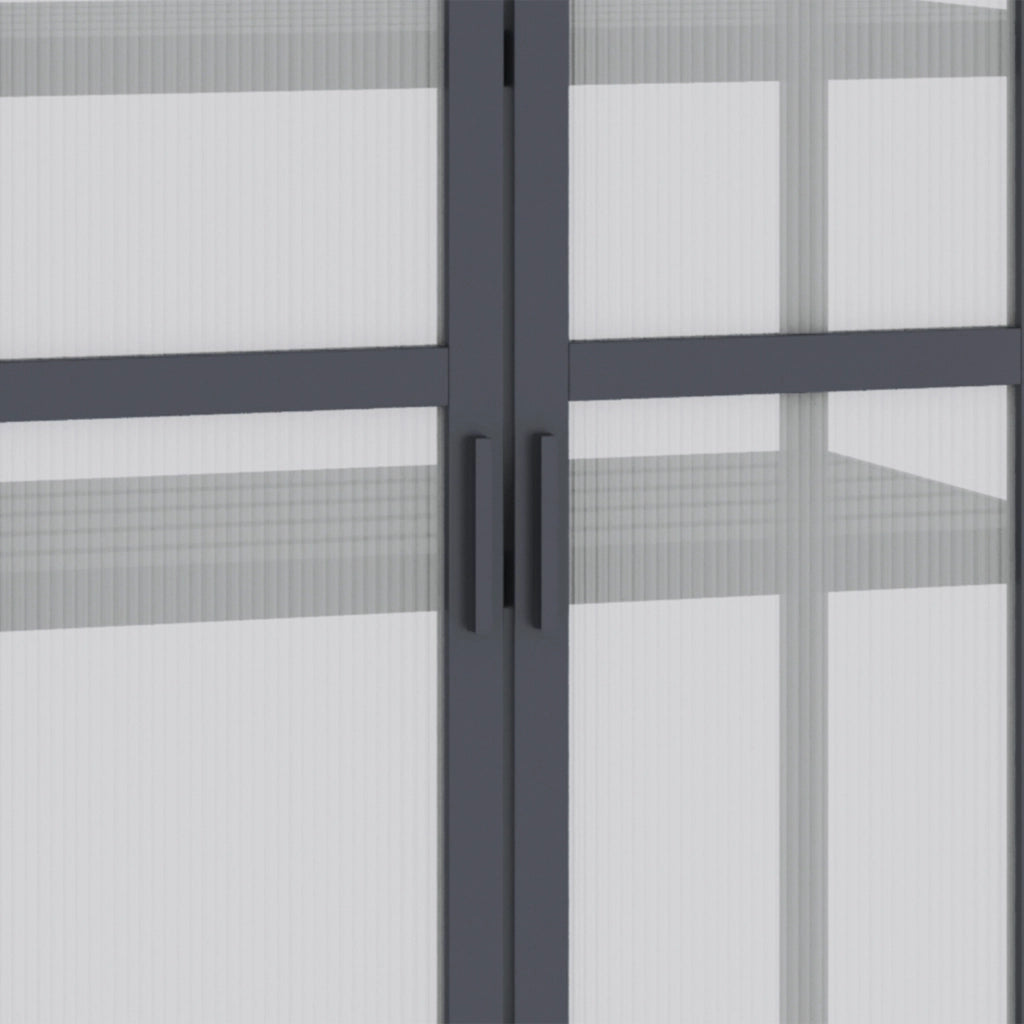 SERRA Mini a 3 ripiani 70,5x42x132 cm Legno Grigio