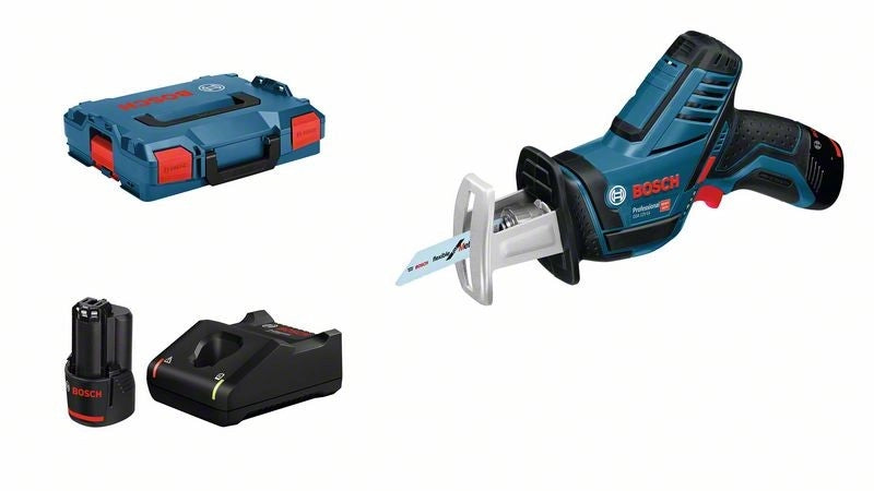 Mini sega a gattuccio universale Bosch a batteria 12V completa GSA 12V-14