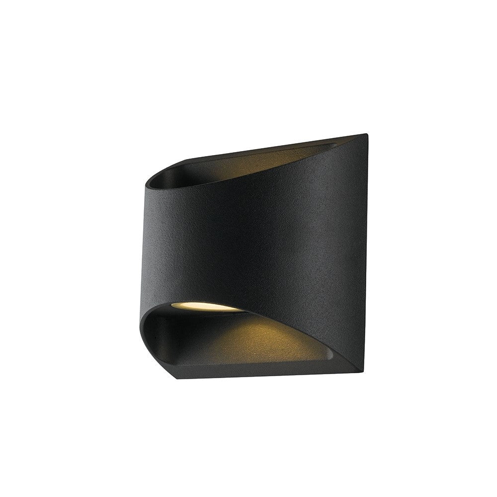 APPLIQUE BIEMISSIONE LED VEYRON NERA 7W 840LM CCT 3000K / 4000K IP54 13X6,9X12,3CM