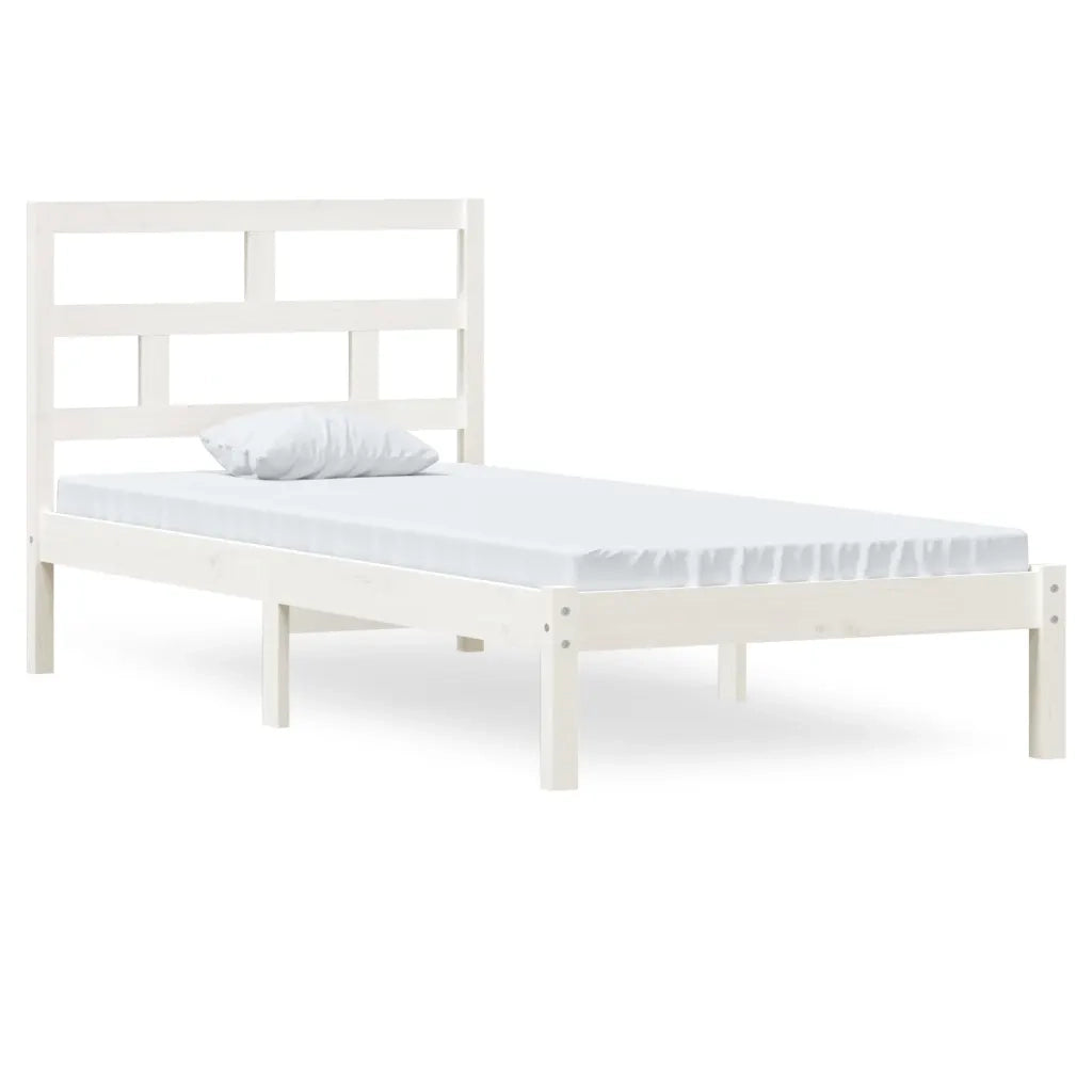 Giroletto Bianco in Legno Massello di Pino 90x200 cm 3101204