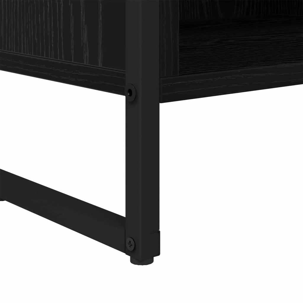 Mobile TV 100 x 36.5 x 30.5 cm Rovere Nero Legno multistrato