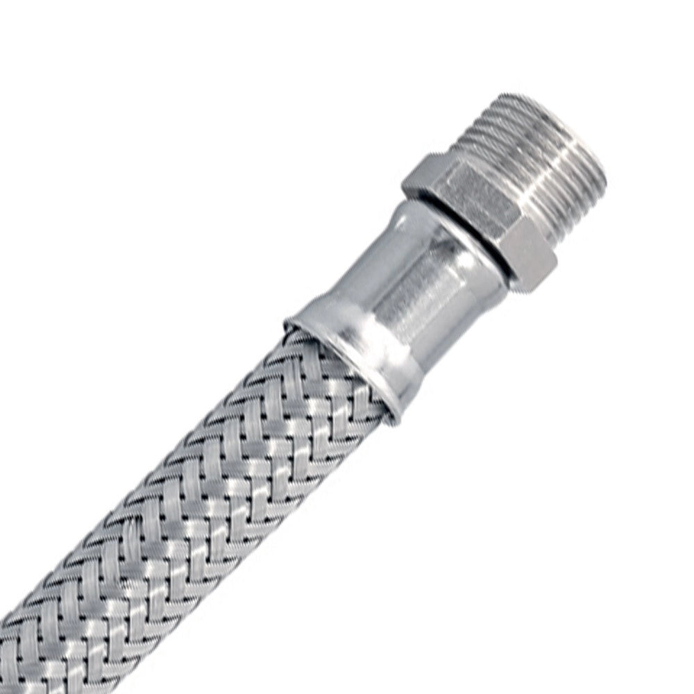 Flessibile in acciaio inox 3/8"m - 3/8"f