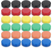 30 pezzi di magneti, magneti per lavagne magnetiche, magneti piccoli con diametro 20 mm, magneti colorati, magneti rotondi, magneti per frigorifero, magneti piccoli forti per lavagne magnetiche, foto, strisce magnetiche, lavagne bianche