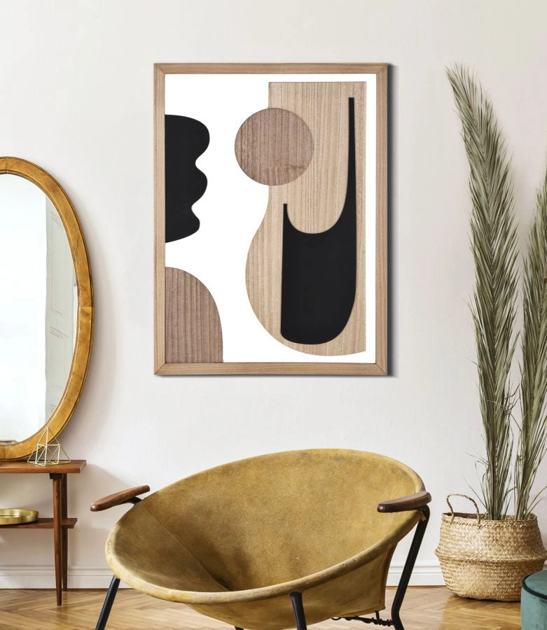 Pannello da Muro Astry 60x2x80 cm in MDF Multicolor