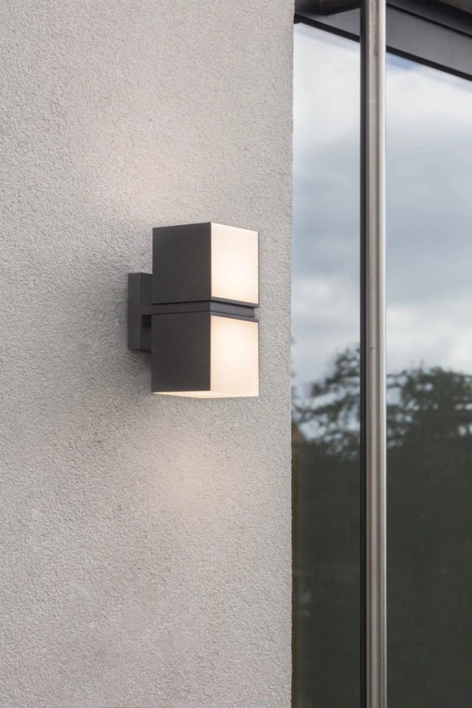 Applique esterna CUBA antracite LED 23W 4000K IP54