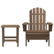 Sedia Adirondack con Tavolo Abete Massello Marrone CFW7184208