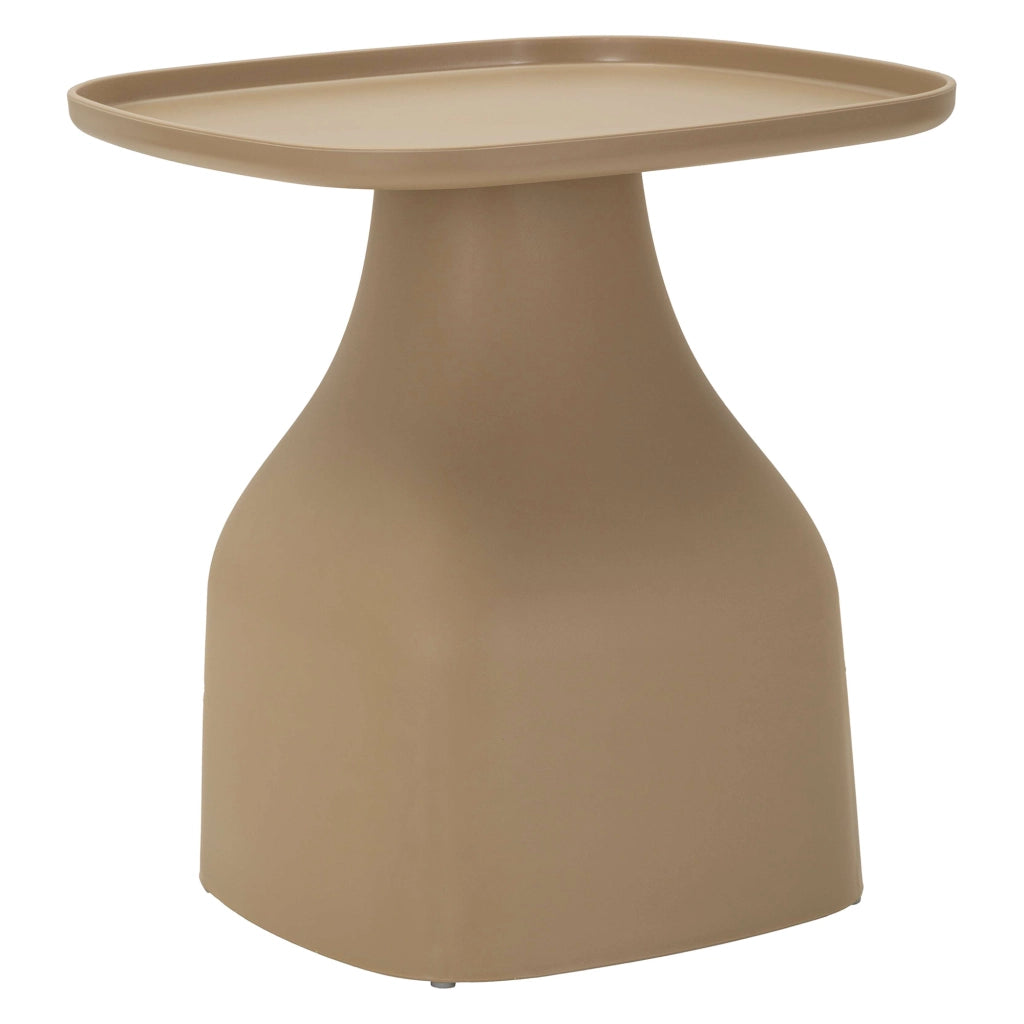 Inhamb, Tavolino da Salotto Adatto per Indoor/outdoor, 48x48x50h cm Grigio Tortora