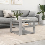 Tavolino Salotto Grigio Sonoma 58x58x40cm Legno Multistrato 834255
