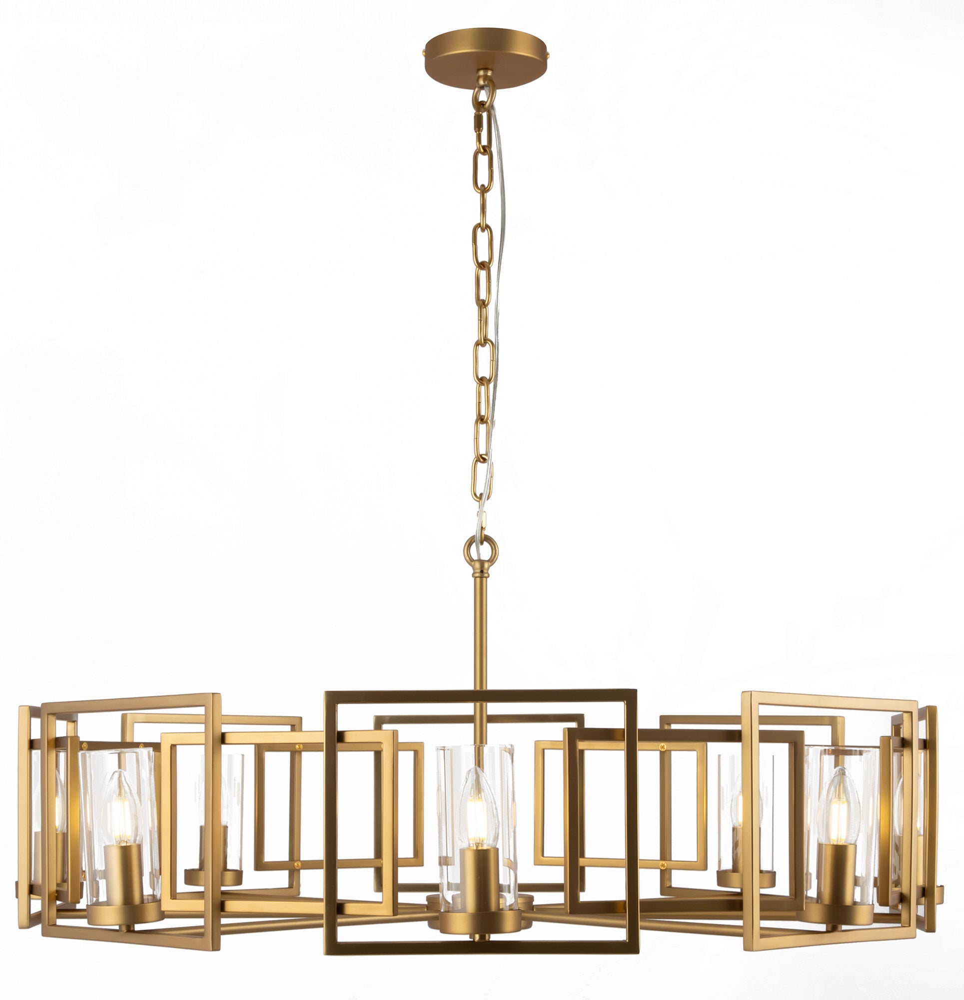 Lampada pendente House in Metallo Bowi Oro