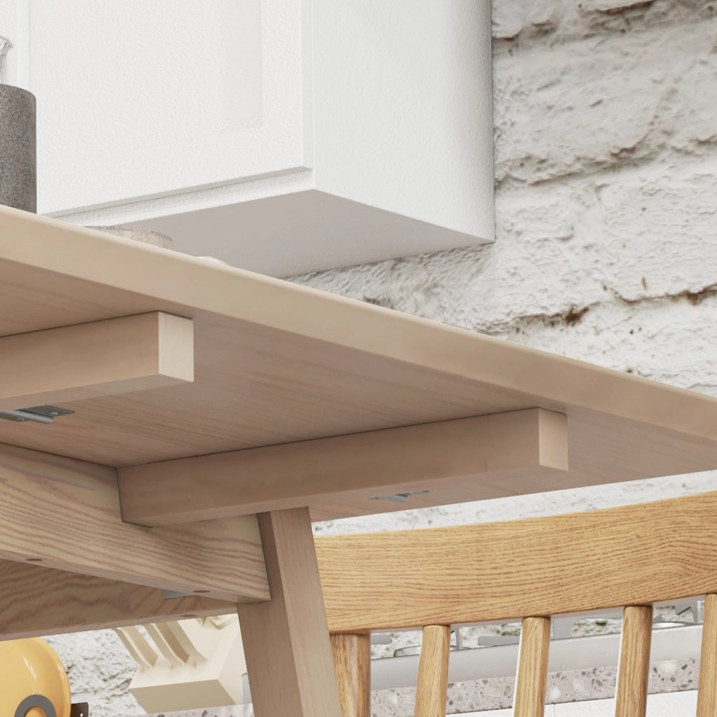Tavolo da pranzo - pieghevole per 2-4 persone - 110x86x75 cm - legno naturale - ideale per spazi piccoli