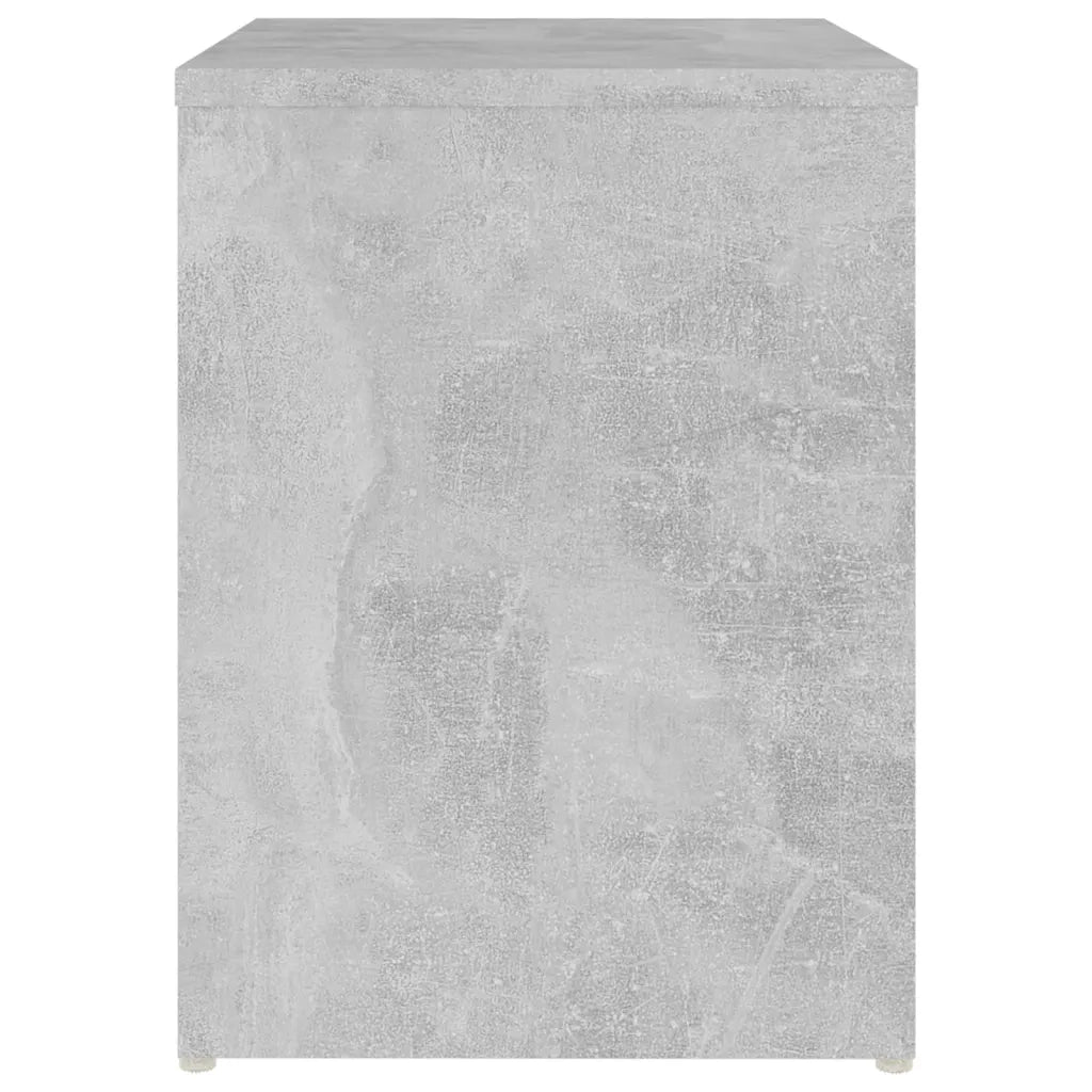 Comodini 2 pz Grigio Cemento 40x30x40 cm in Legno Multistrato 806337
