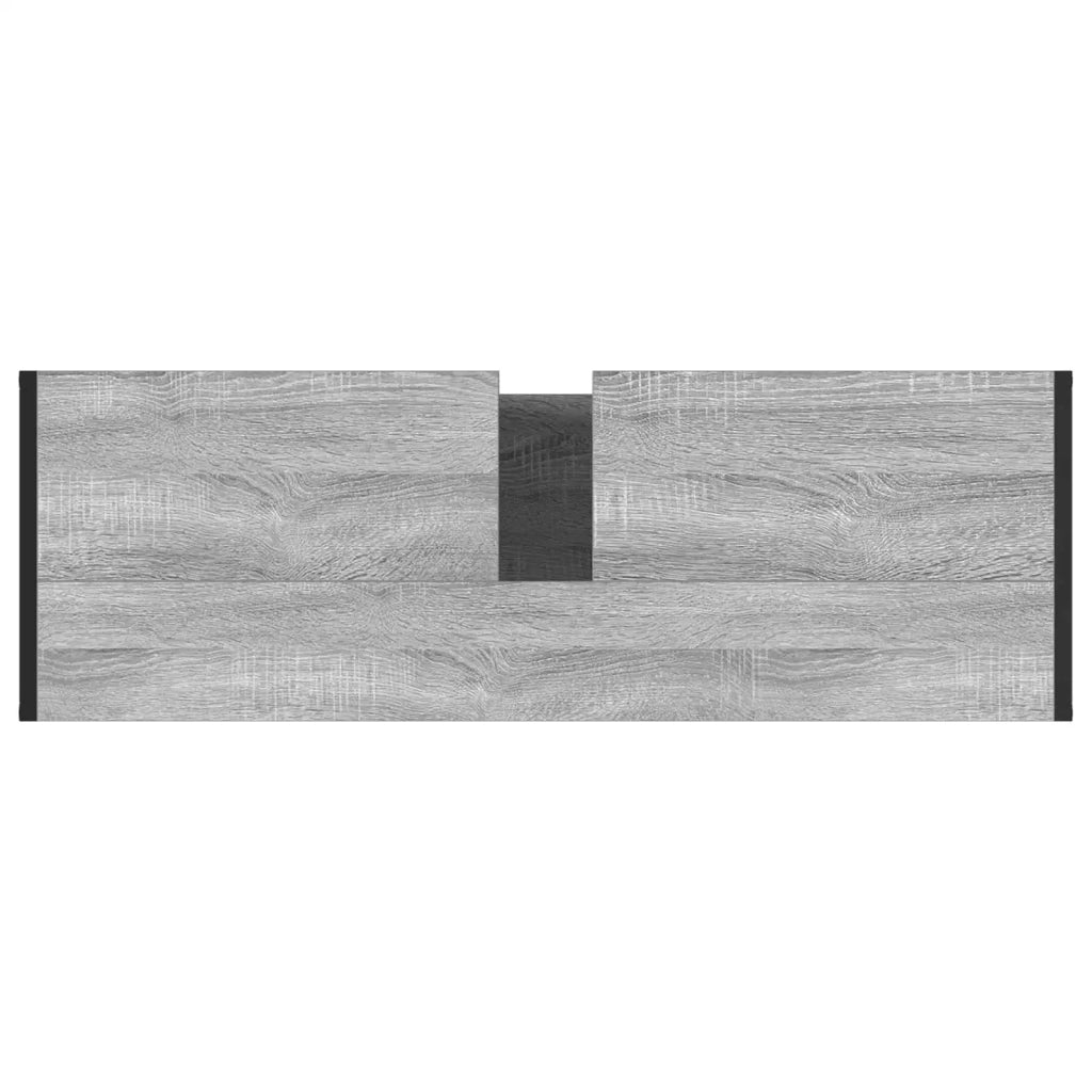 Mobile da Bagno Grigio Sonoma 90 x 30 x 60 cm Legno multistrato