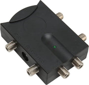Amplificatore di segnale TV 2 in 4 bidirezionale - Altezza di guadagno TV Link con Equalizzatore.