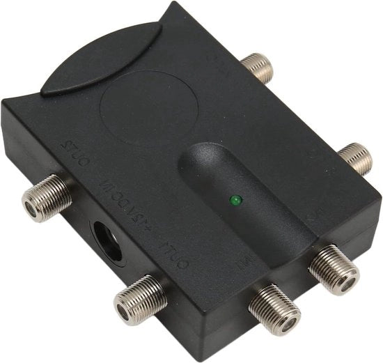 Amplificatore di segnale TV 2 in 4 bidirezionale - Altezza di guadagno TV Link con Equalizzatore.