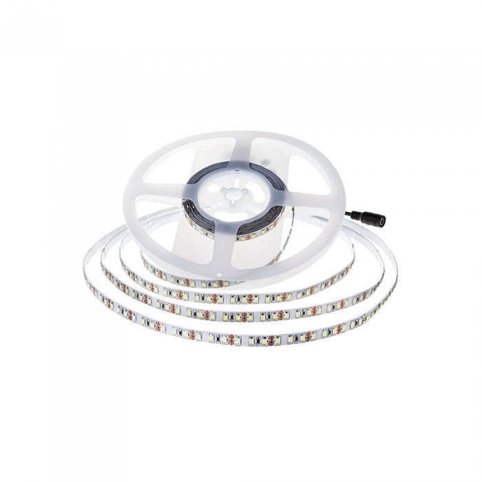 Striscia Strip LED SMD2835 12W/mt Bobina 5mt 168 LED/mt 135LM/W 24V 3000K IP20