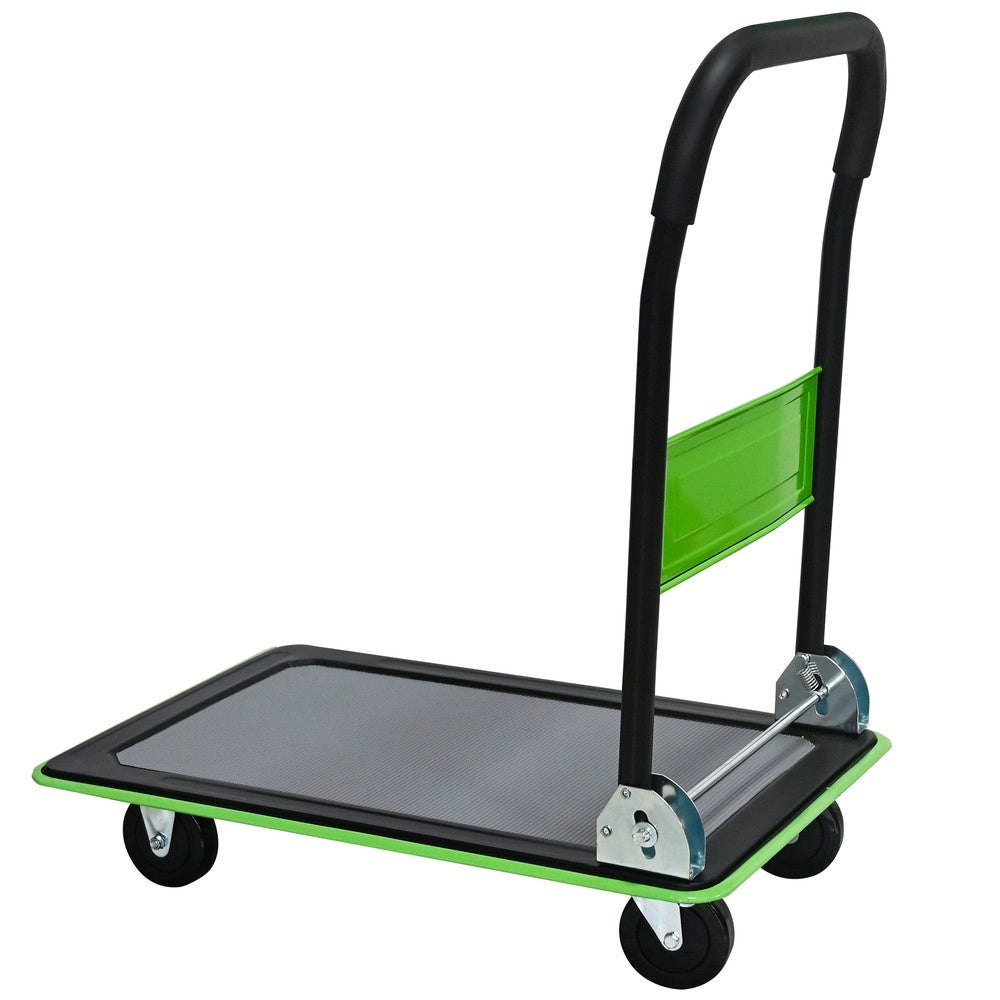 Carrello Piattaforma Pieghevole ¨C MINIMAL ¨C Verde, 150 kg, Ruote 360¡ã