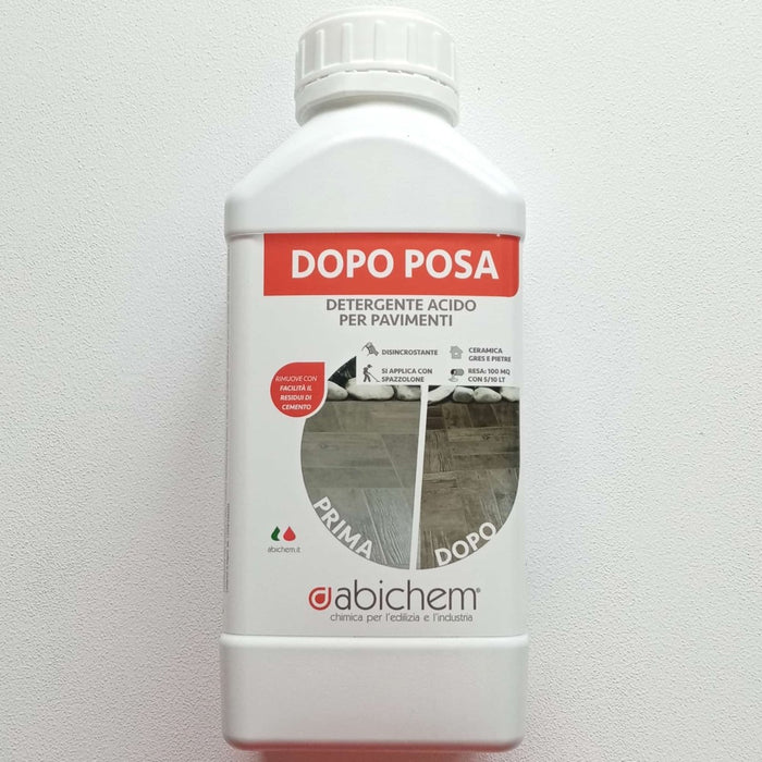 Abichem 1lt dopo posa detergente acido per pavimenti