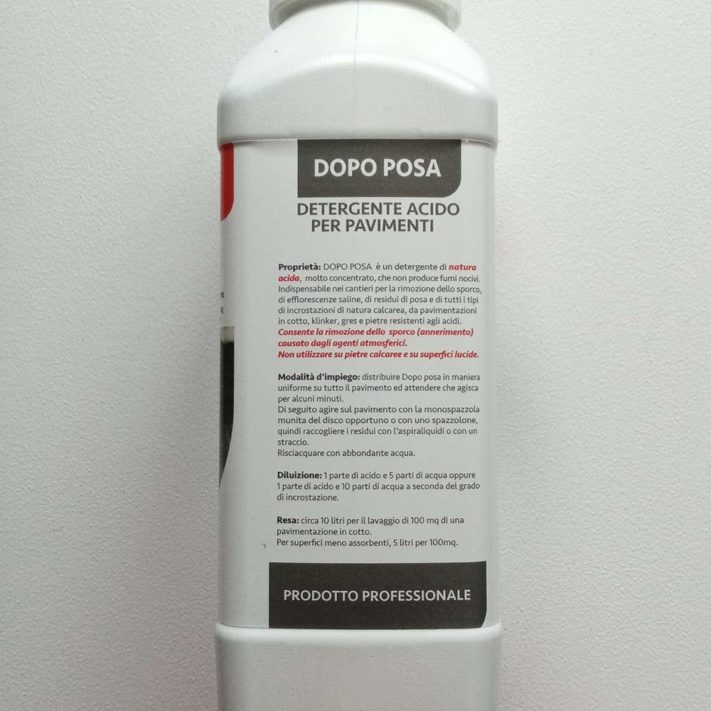 Abichem 1lt dopo posa detergente acido per pavimenti