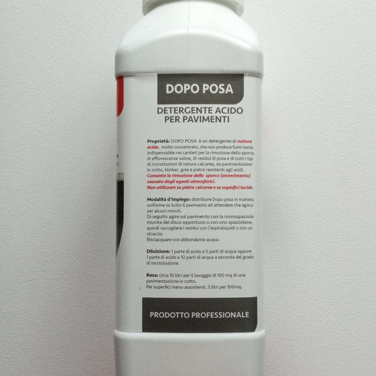 Abichem 1lt dopo posa detergente acido per pavimenti