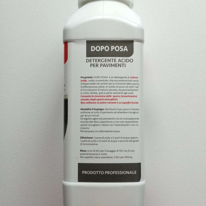 Abichem 1lt dopo posa detergente acido per pavimenti