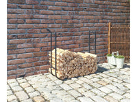 Copri legna in acciaio Washington 120x24x120 cm colore Grigio