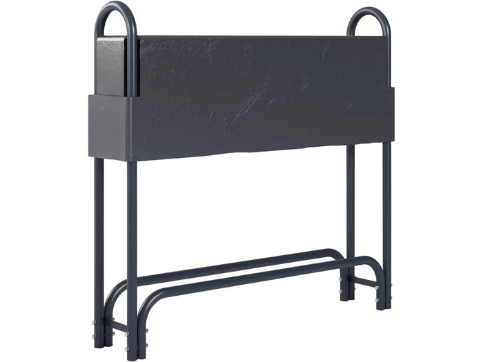 Copri legna in acciaio Washington 120x24x120 cm colore Grigio