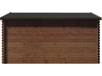 Casetta da giardino in legno autoclave marrone "Lormont" - 21,2 m² - 28 mm