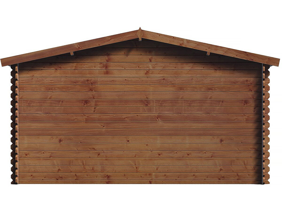Casetta da giardino in legno marrone trattata in autoclave "Valmont" - 14 m² - 28 mm