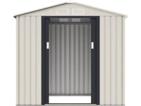 Casetta da giardino in metallo "Nebraska" - 2,70 m² - Beige/grigio antracite