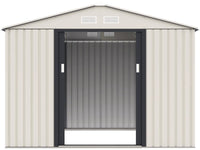 Casetta da giardino in metallo "Nebraska" - 5,30 m² - Beige/Grigio antracite