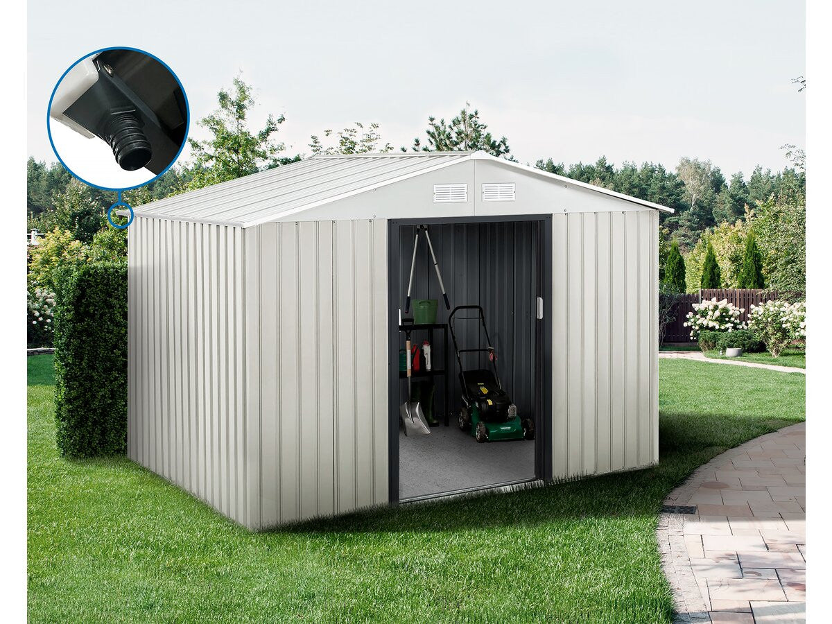 Casetta da giardino in metallo "Nebraska" - 5,29 m² con grondaia