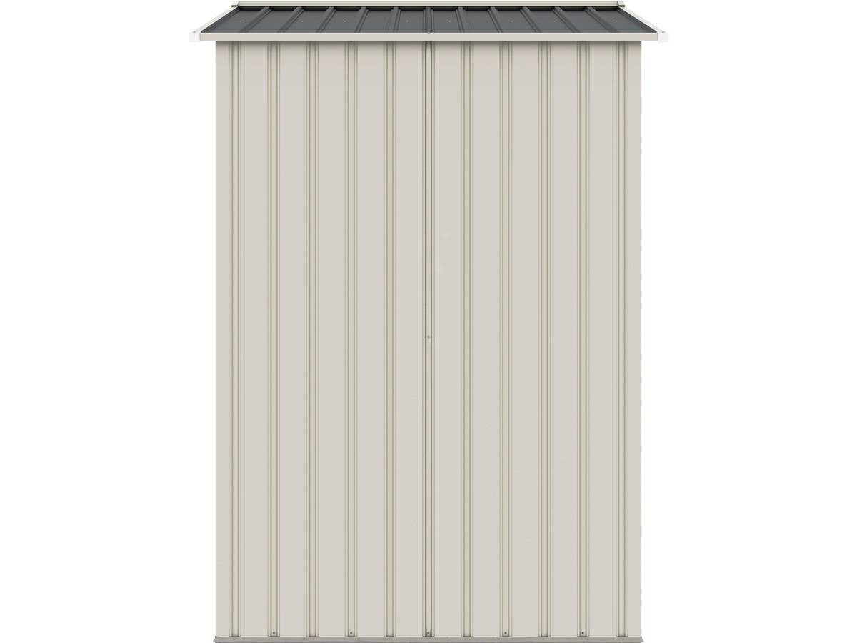 Casetta da giardino in metallo "Nebraska" - 2,70 m² - Beige/grigio antracite