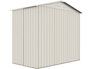 Casetta da giardino in metallo "Nebraska" - 4,07 m² - Beige/Grigio antracite