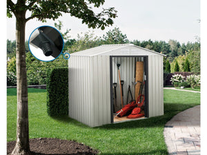 Casetta da giardino in metallo Nebraska - 4,07 m² con grondaia