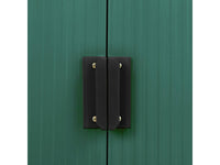 Capanno da giardino in metallo "Rosas" 2,71 m² con riparo legna