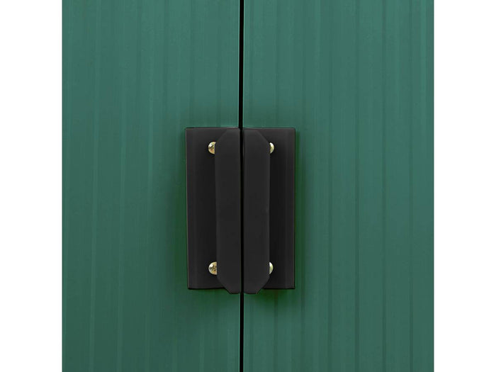 Capanno da giardino in metallo "Rosas" 2,71 m² con riparo legna