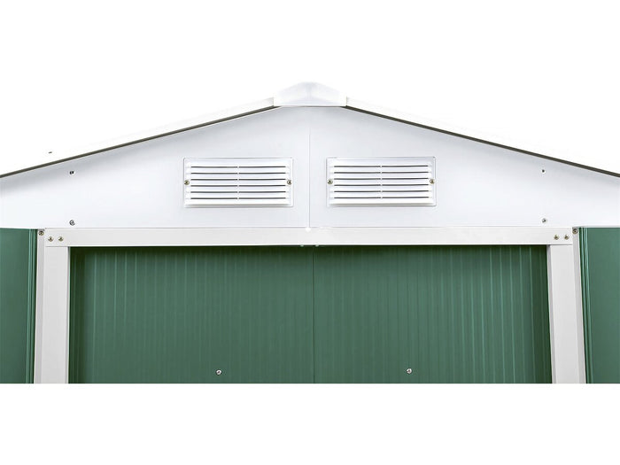 Capanno da giardino in metallo - "Rosas " - 10,85 m² con pannelli solari