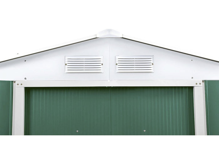 Capanno da giardino in metallo - "Rosas " - 10,85 m² con grondaia