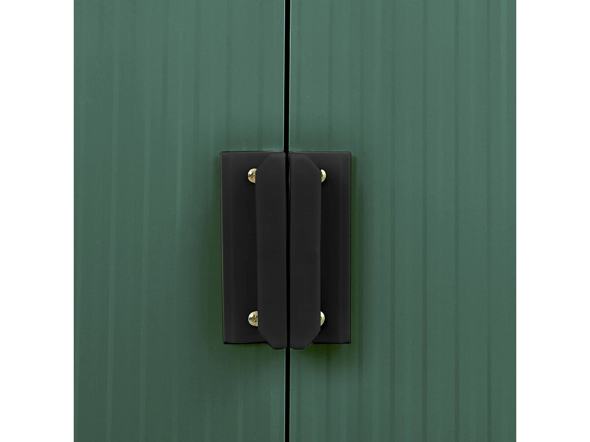 Capanno da giardino in metallo - "Rosas " - 4,07 m² con pannelli solari