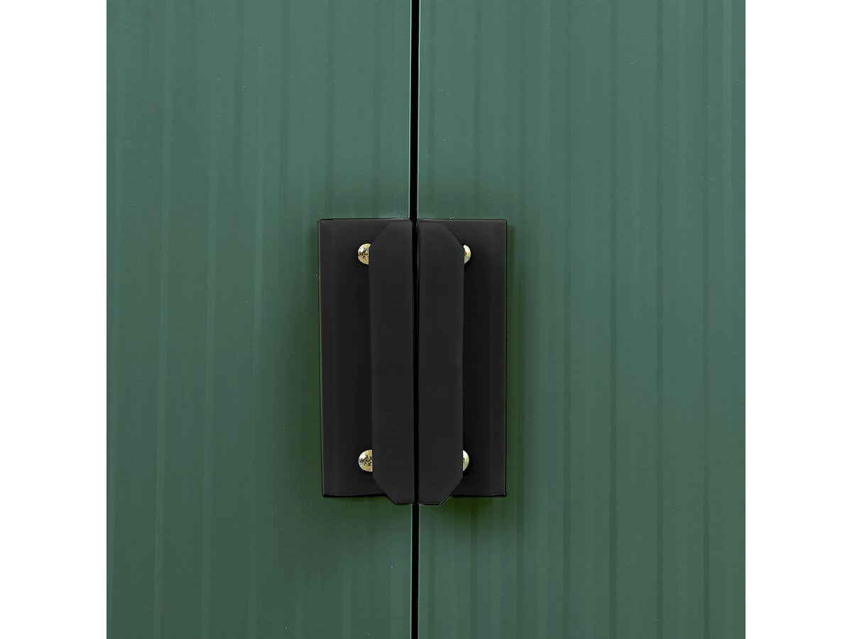 Capanno da giardino in metallo - "Rosas " - 10,85 m² con grondaia