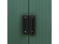 Capanno da giardino in metallo - "Rosas " - 10,85 m² con grondaia