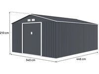 Capannone da giardino in metallo "Vegas" - 15 m² - Francia