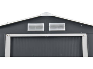 Capanno da giardino in metallo "Vegas" da 5,29 m² con grondaia