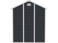 Casetta da giardino in resina "Texas" - 5,23 m² - Kit di ancoraggio incluso - Antracite