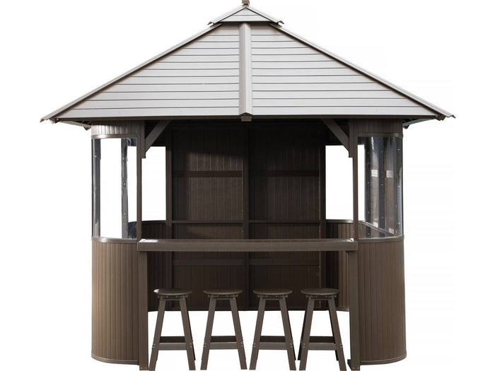 Copertura per spa "Bali" - 330 x 330 x 323 cm - Wenge